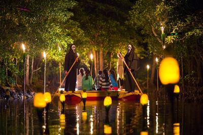 約90%が亜熱帯の自然林の西表島で、ハロウィンイベント「ジャロウ
