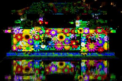 幻想体験！カヌチャリゾートで開催中の「3Dプロジェクションマッピ