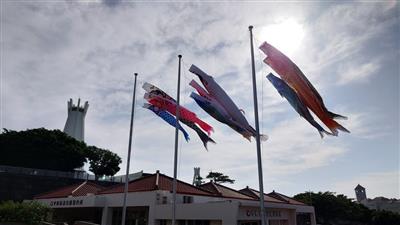 平和を願ってこいのぼりが空をはためく「第22回 平和祈念こいのぼ