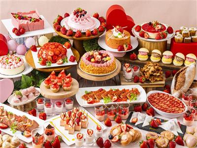 いちご尽くしで映える♪ホテルで愉しむいちごスイーツブッフェ・アフ