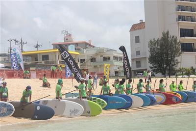 オーシャンスポーツイベント！「CHURAUMI SUP RUN 