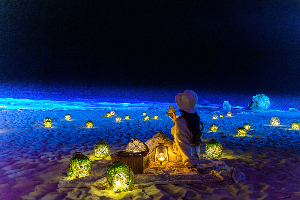 浮き球ランタン