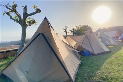 南城市の絶景ロケーションで「女子キャンプ in くるくまキャンプ