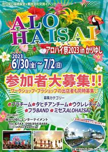 打ち上げ花火やステージにワークショップもあり♪ハワイと沖縄の芸能