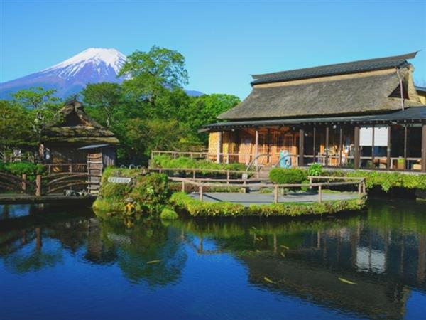 富士山や忍野八海、武田神社とパワースポットが豊富！温泉＆旬のフル
