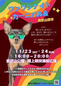 愛犬と一緒に楽しめる！飲食店も充実している「ワンワンナイトカーニ