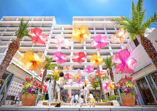 本部町に空中の“花の庭”が出現！SNS映えする幻想的な空間「マハ