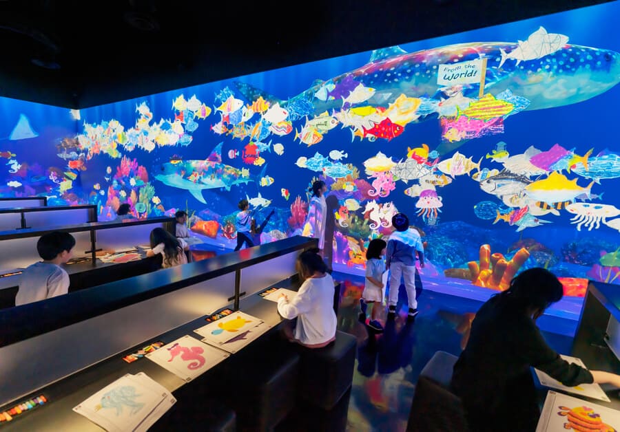 世界とつながったお絵かき水族館