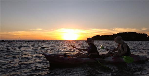 東シナ海に沈む夕陽