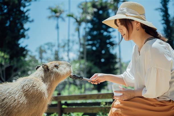 カピバラとふれあおう！