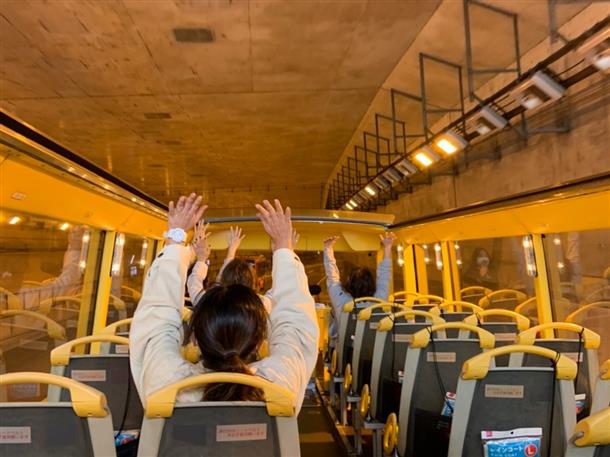 オープントップバス♪