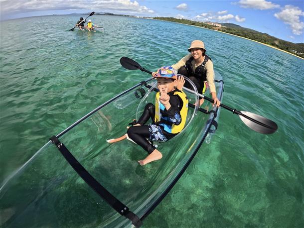 クリアカヤックのセット