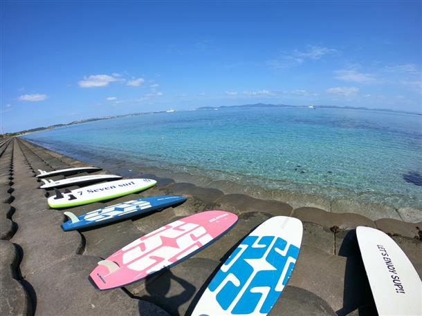 海中道路は静かで安心、安全。