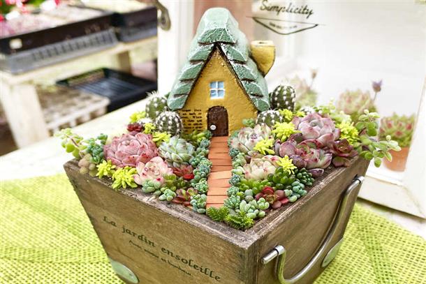 5,000コースの寄せ植え一例