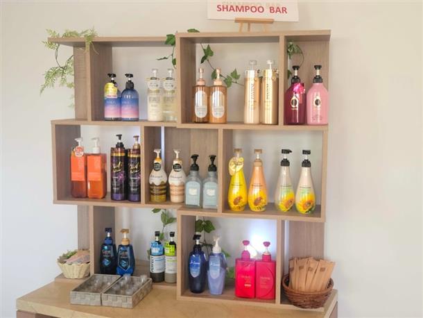 １４種類から選べるシャンプーバー