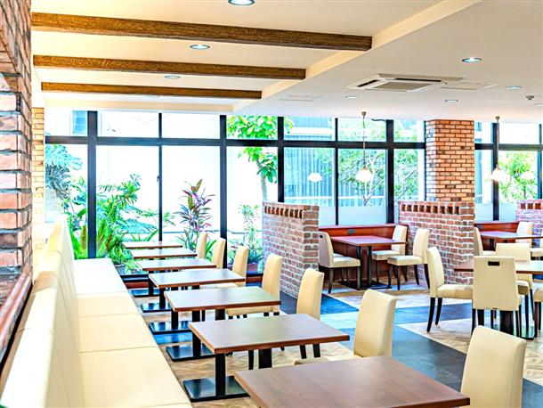 くがにテラスでゆったり過ごせます