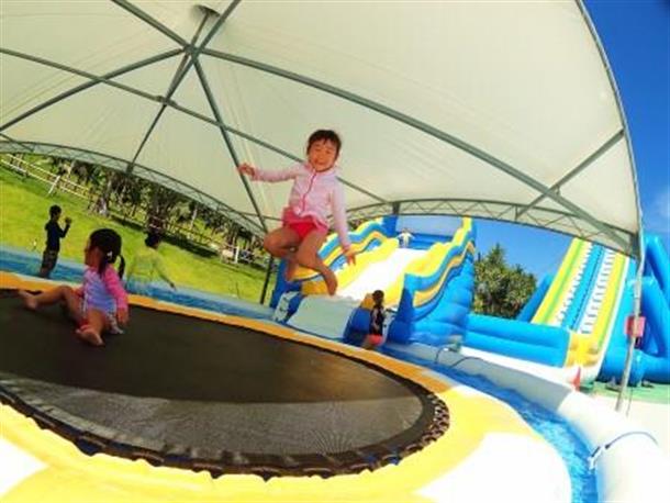 夏はプールで大はしゃぎ！
