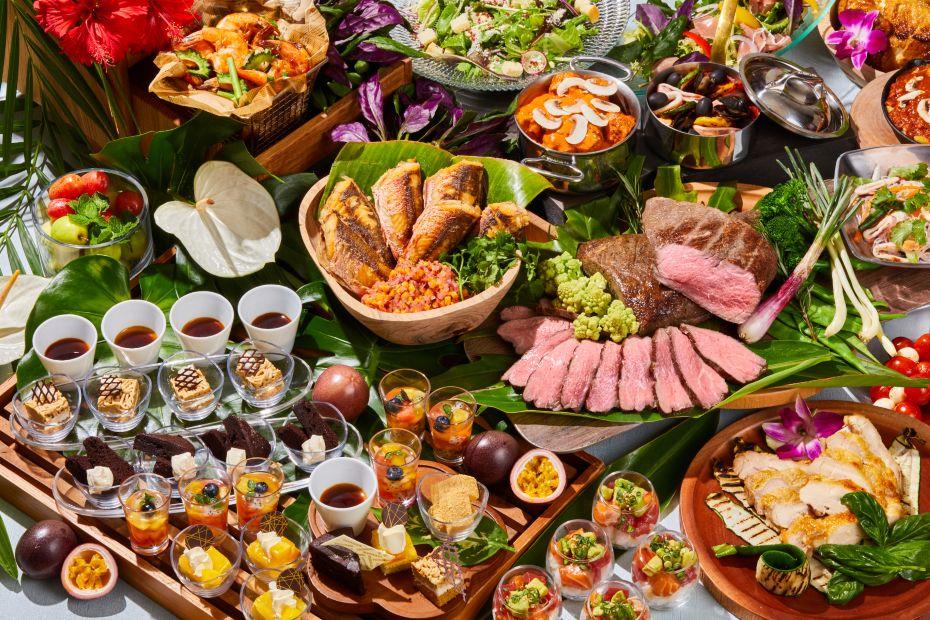 【ちゅらとく限定】＼予約した時間からラストオーダーまで時間無制限で食べ放題／土日祝割☆絶景オーシャンビューランチブッフェ