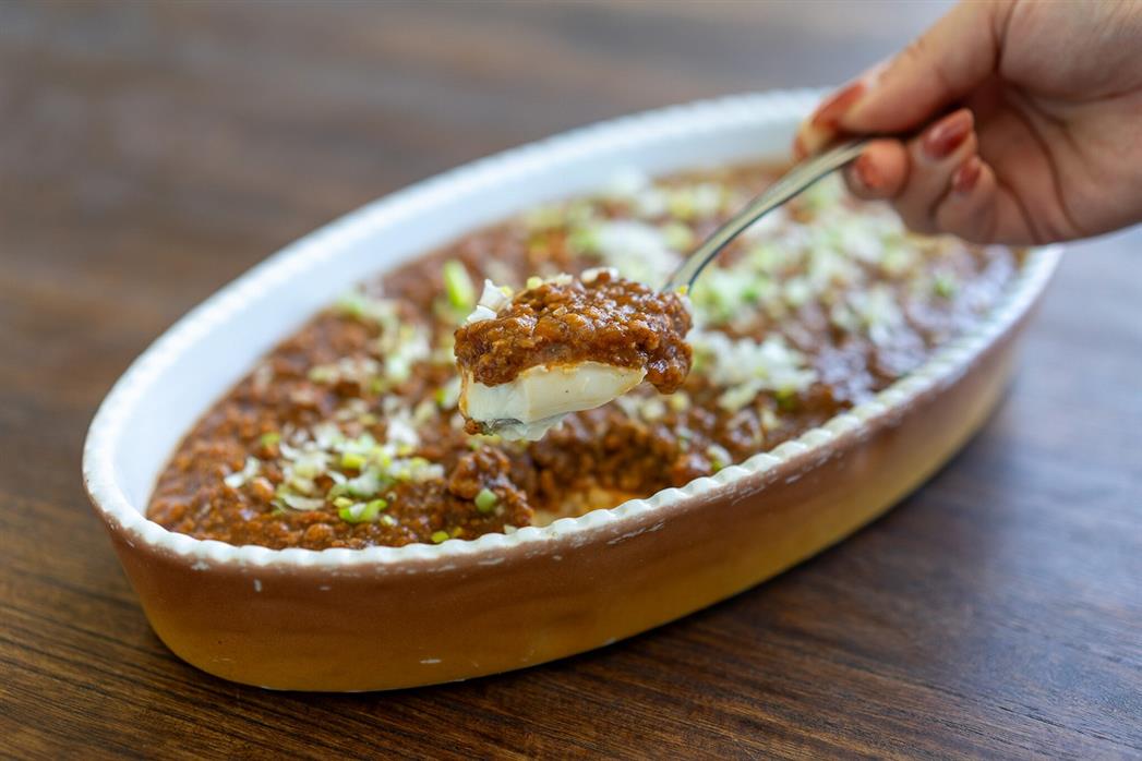 自家製豆腐の麻婆あんかけ