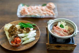 豚肉と野菜の一人鍋