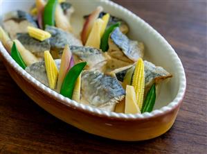 春野菜と鰆の煮物