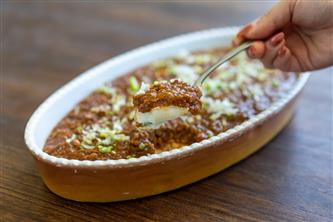 自家製豆腐の麻婆あんかけ