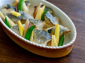 春野菜と鰆の煮物