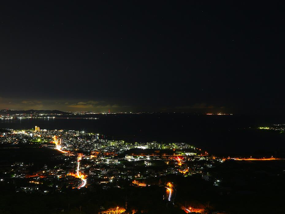 南城市の絶景夜景も楽しめます※お席によって夜景が見えない席もございます。