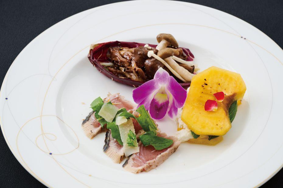 【Dinner予約】乾杯ドリンク＆前菜5種盛り無料アップグレード！！The Orangeの新コース料理が期間限定でお得に！※当日15時まで予約OK