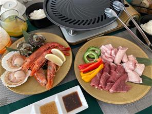 BBQお写真は4名様分です。