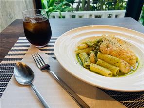 小エビとムキアサリの ジェノベーゼ