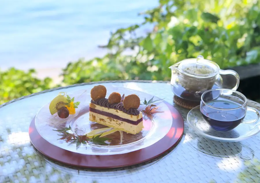 オリジナル 紅芋ケーキとお飲み物セット