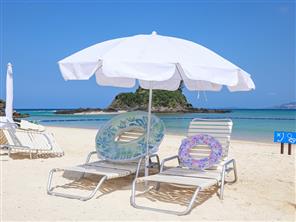 海水浴パラソルセット※有料