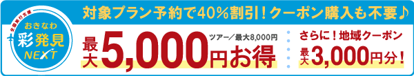 おきなわ彩発見 最大5,000円お得