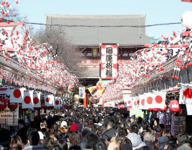 浅草寺　仲見世通り